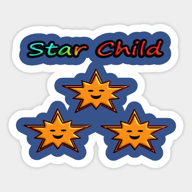 Star Child Sticker by Prodanrage2018